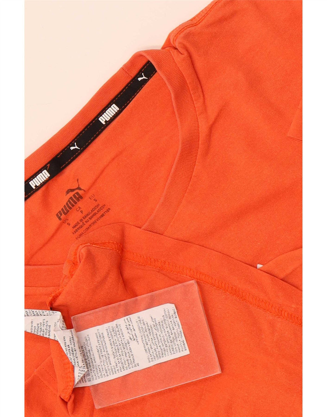 Puma Herre Grafisk T-Shirt Top Lille Orange Bomuld