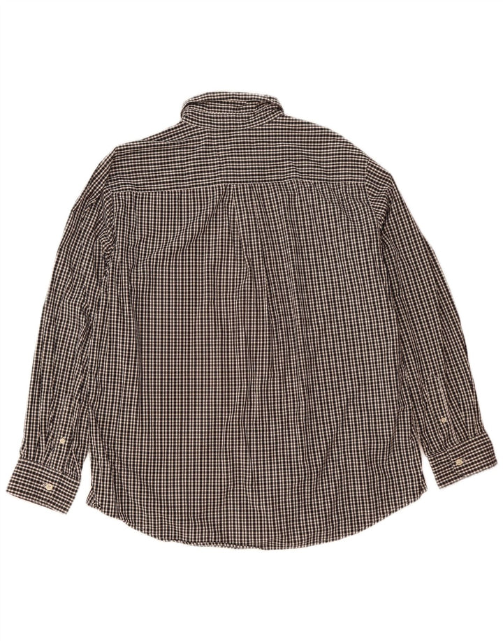Chaps Herreskjorte XL Sort Gingham Bomuld