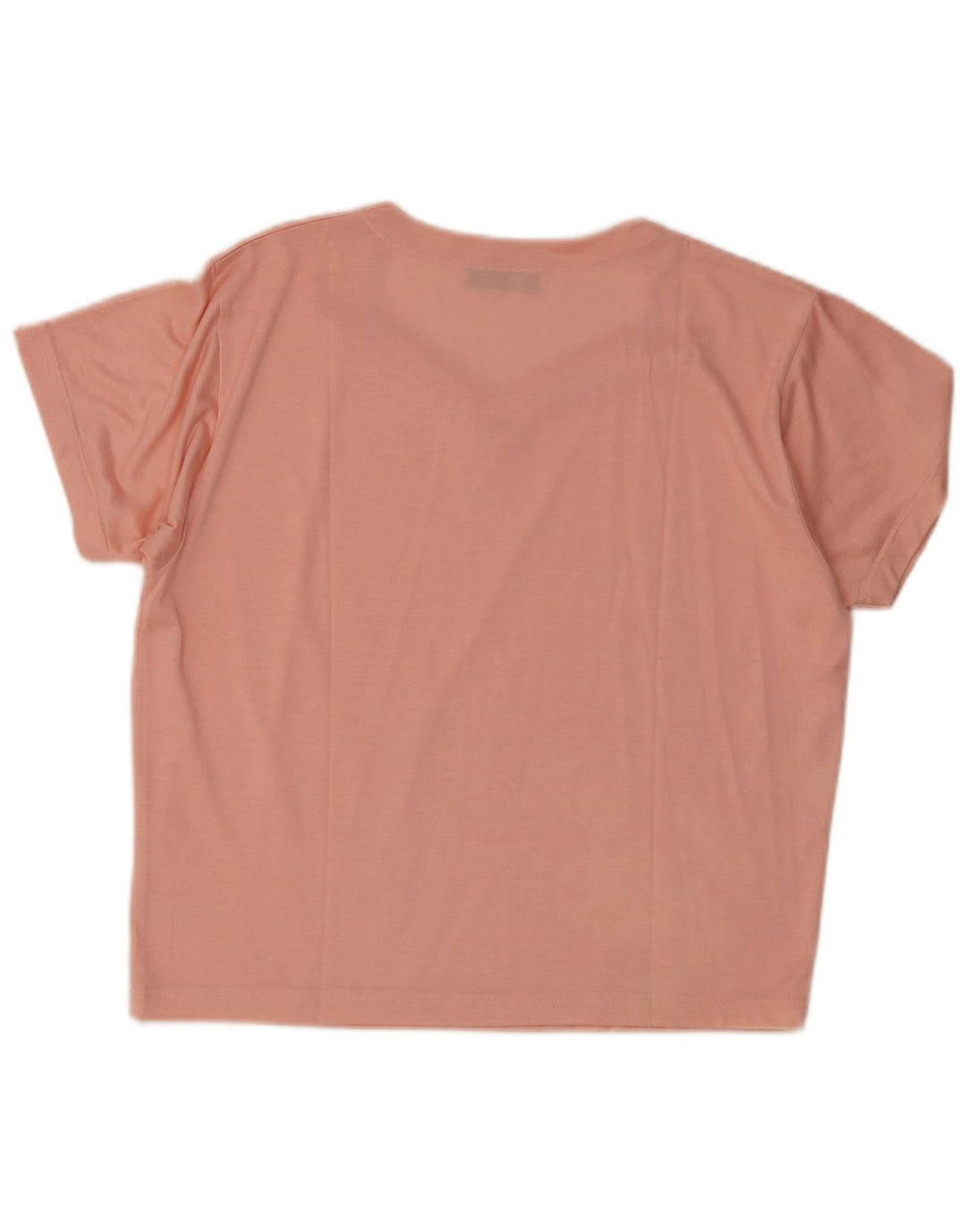 Vintage Dame T-Shirt Top UK 14 Medium Pink Viscose