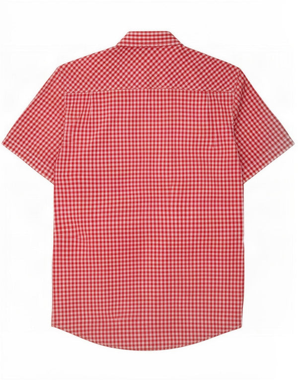Ben Sherman Heritage Kortærmet Skjorte Stor Rød Gingham Bomuld