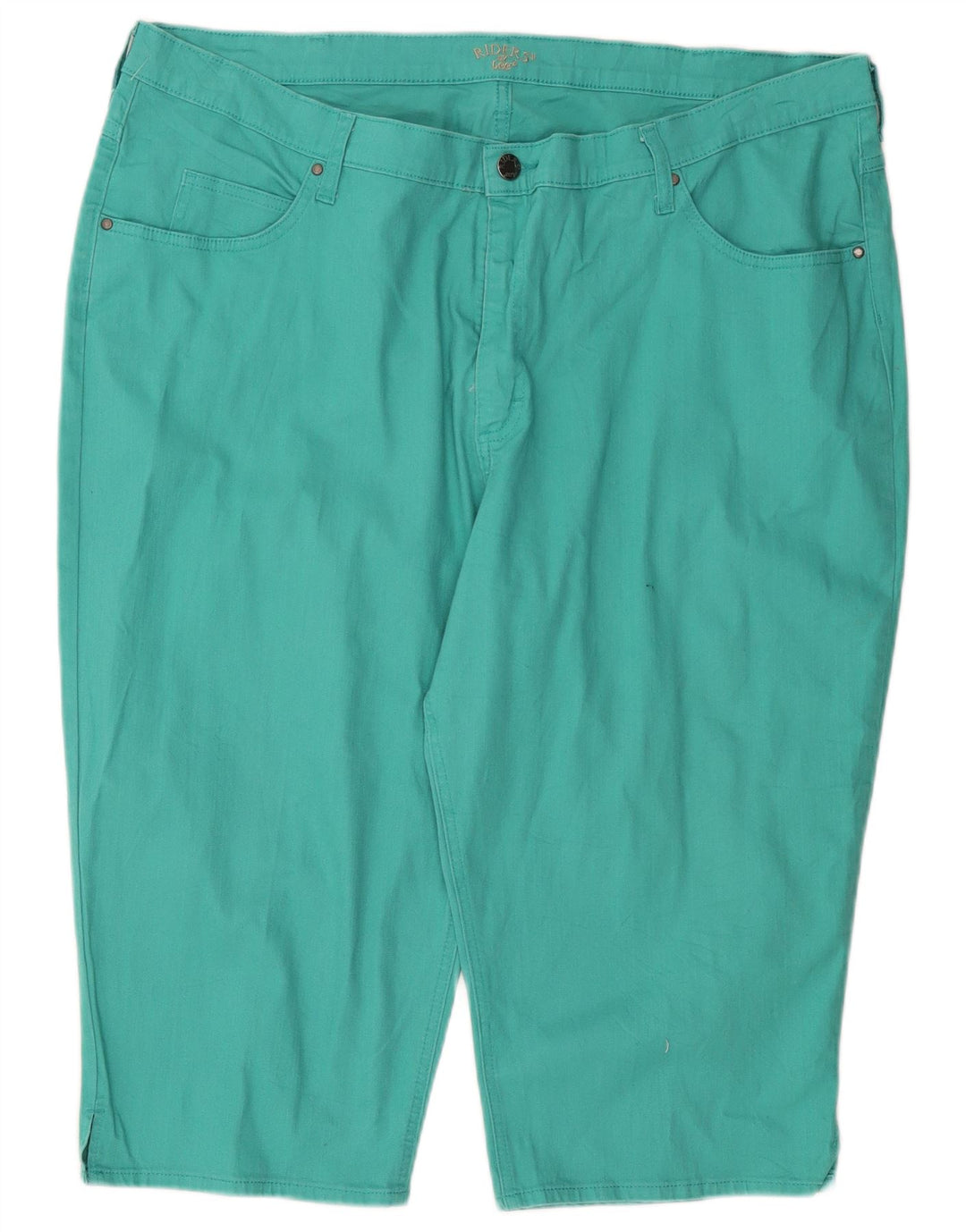 Lee Womens Riders Capri Bukser W44 L18 Turkis