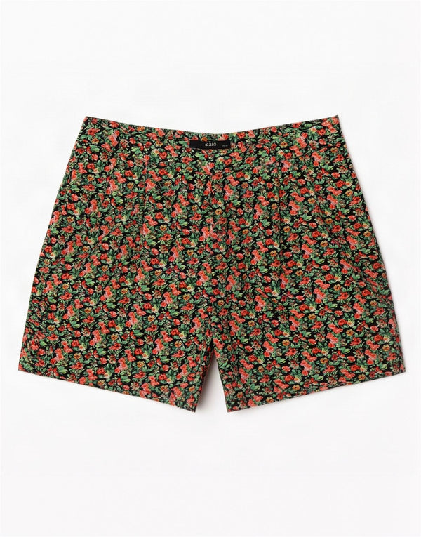 Oasis Womens Casual Shorts UK 10 Small W28 Green Floral Polyester