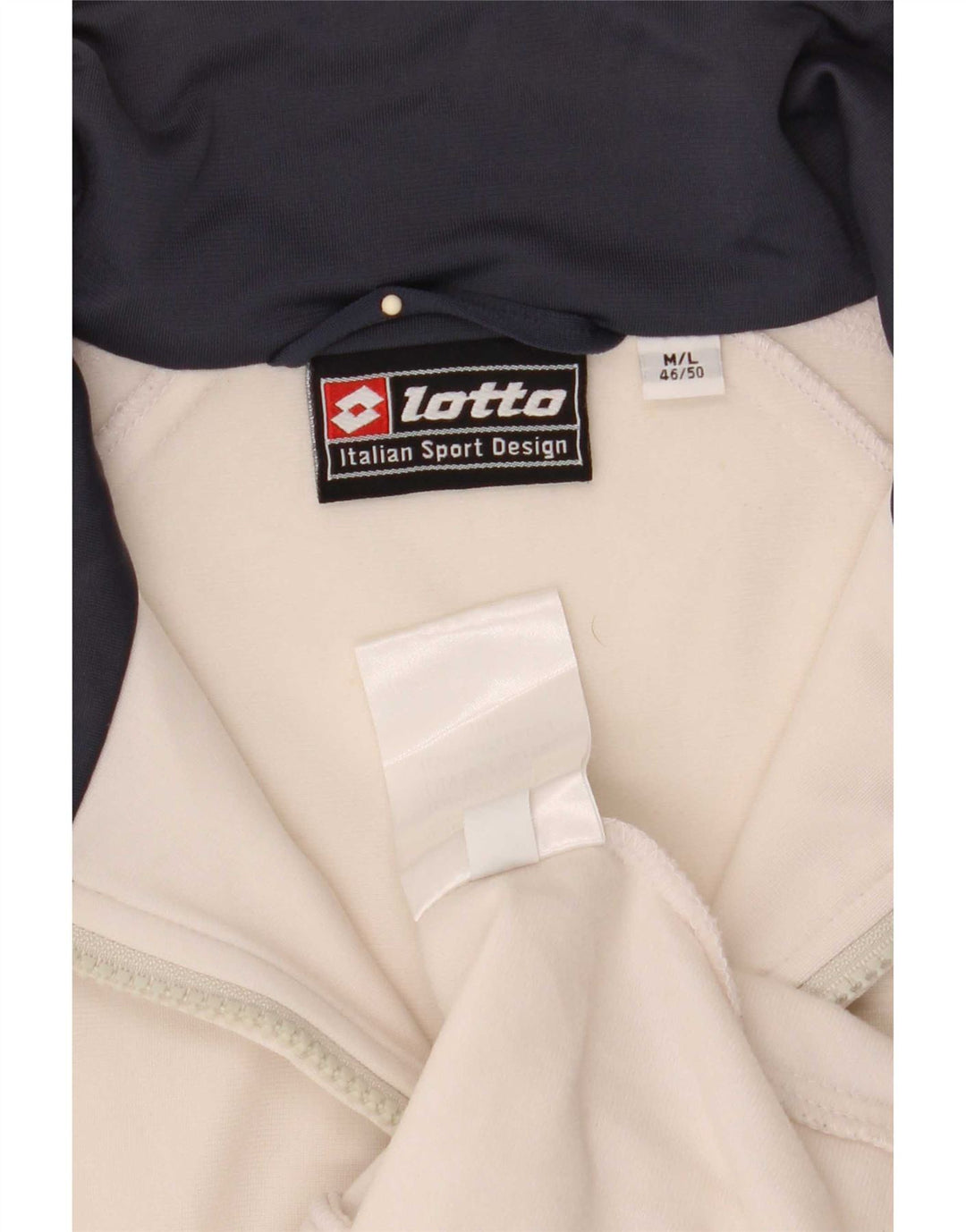Lotto Træningsdragt til mænd Topjakke IT 46/50 Medium White Colourblock Polyester