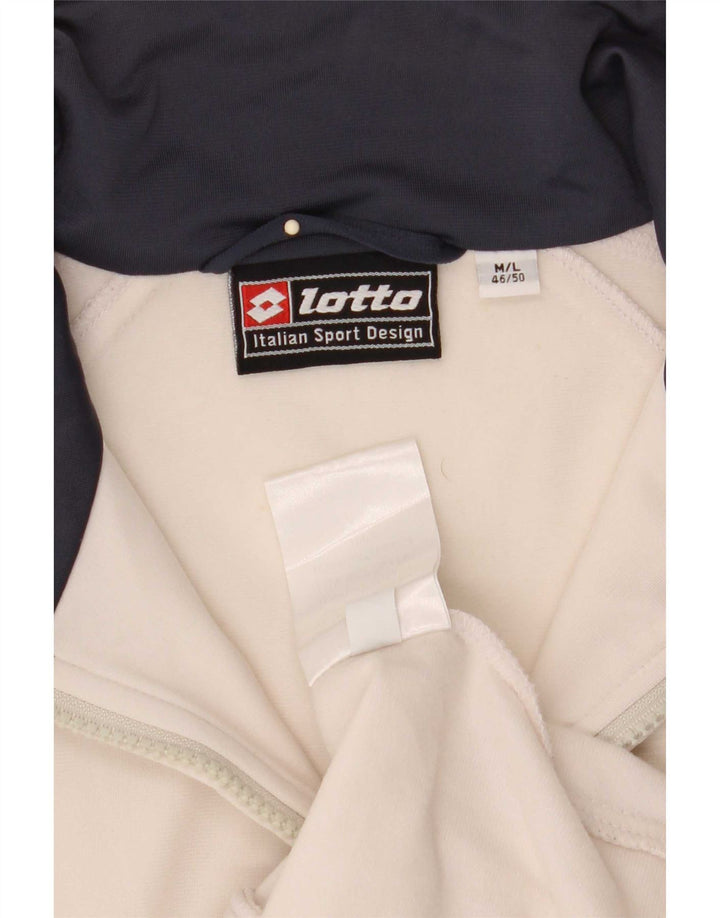 Lotto Træningsdragt til mænd Topjakke IT 46/50 Medium White Colourblock Polyester