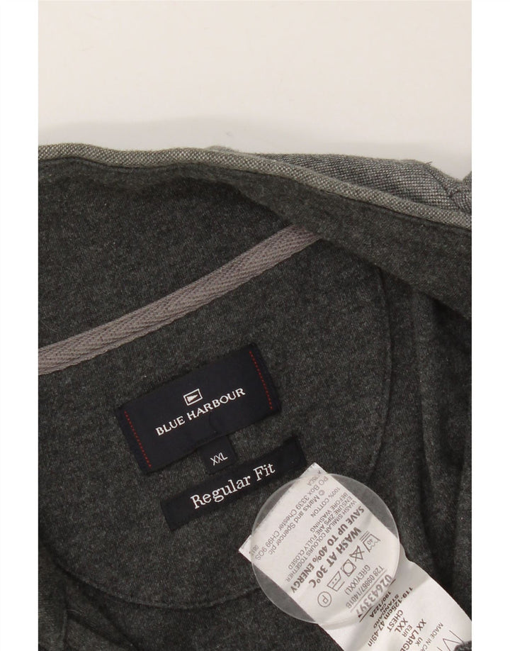 Marks & Spencer Sweatshirt med lynlås til mænd UK 47/49 2XL Grå