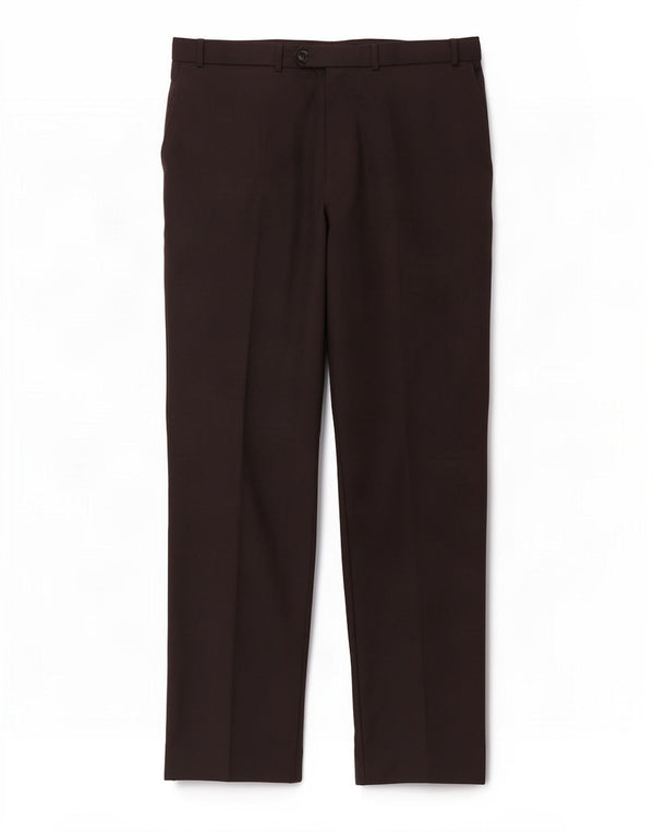 Marks & Spencer Mens Straight Suit Trousers W40 L31 Black Wool