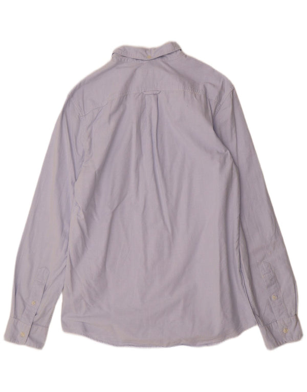 Jack Wills Herre Classic Fit skjorte Medium Blue Pinstripe Cotton