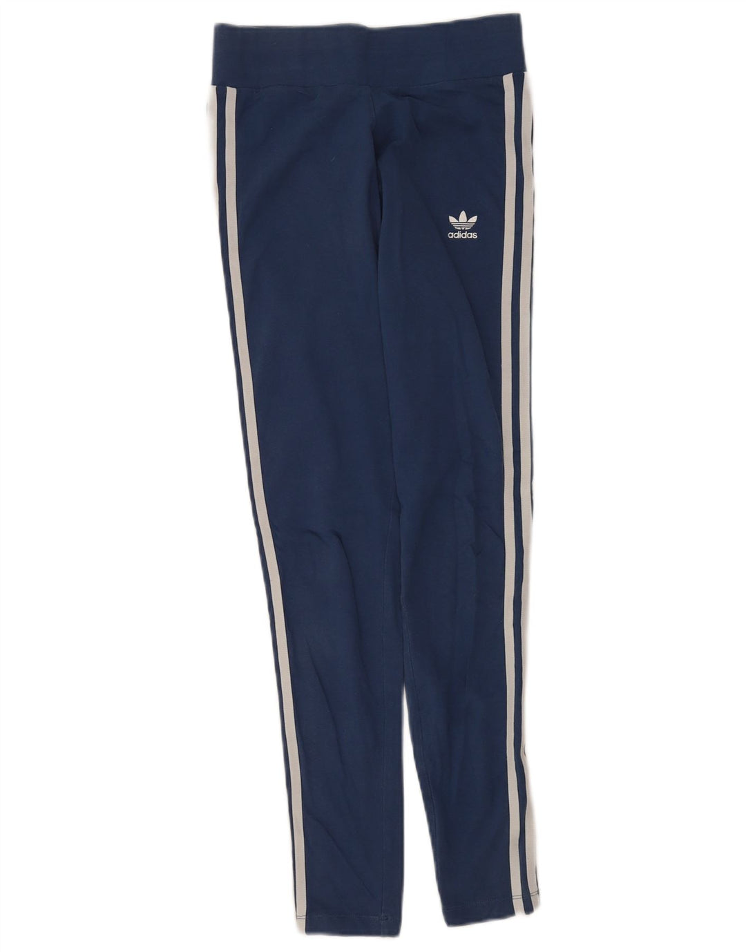 Adidas Dame Leggings UK 10 Small Navy Blue Bomuld