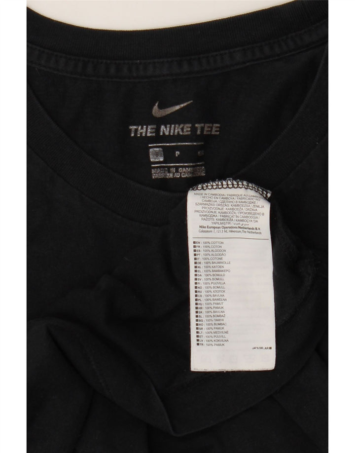 Nike grafisk t-shirt top til mænd, lille sort bomuld