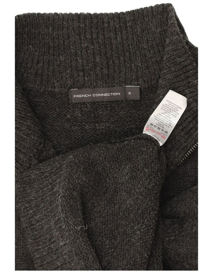 French Connection Herre Zip Neck Jumper Sweater Lille Grå Akryl