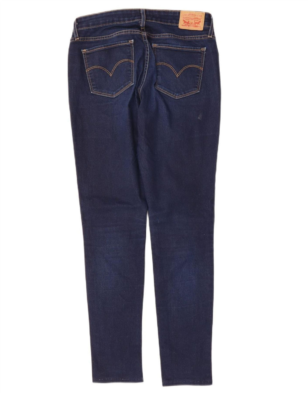 LEVI'S Dame 711 Skinny Jeans W28 L28 Marineblå