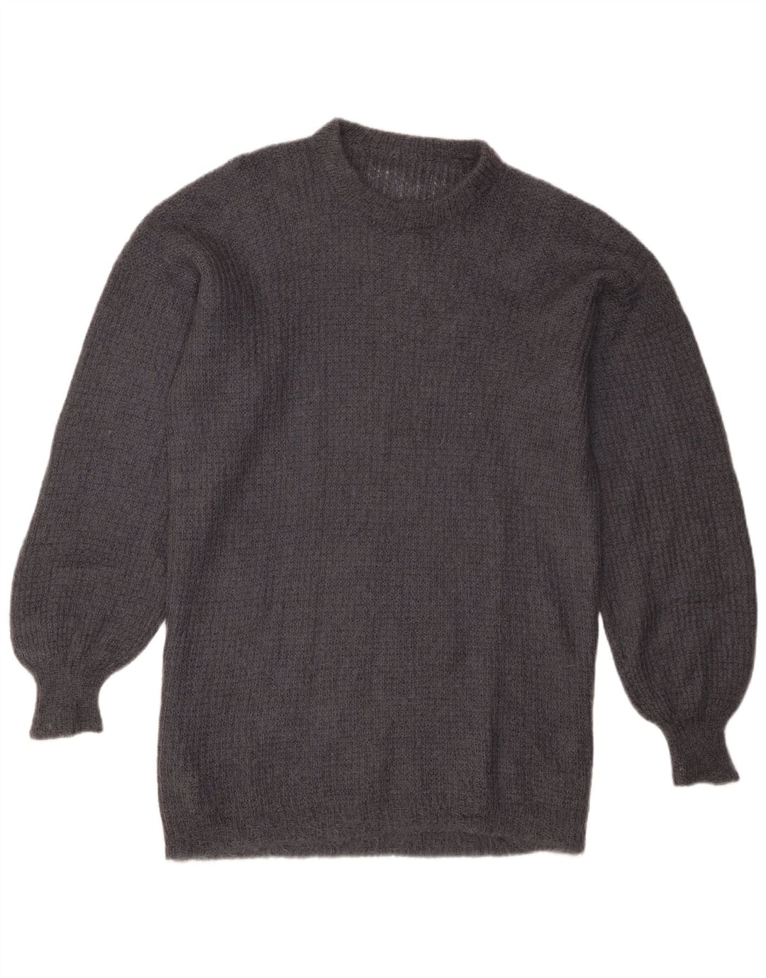 Vintage dame sweater med rund hals DK 16 stor grå