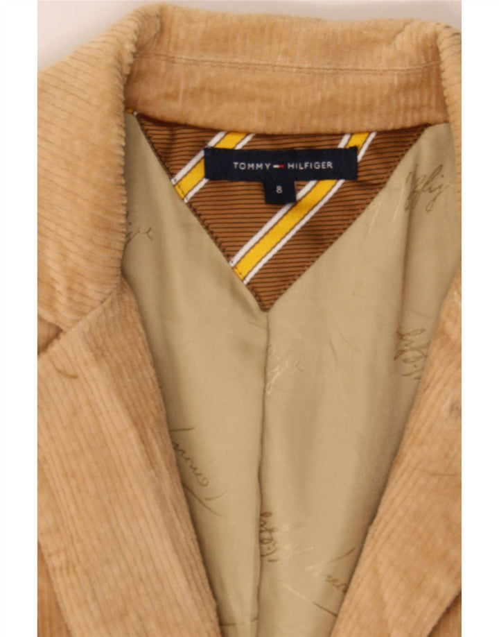 TOMMY HILFIGER Womens 2 Button Corduroy Blazer Jacket UK 8 Small Beige Vintage Tommy Hilfiger and Second-Hand Tommy Hilfiger from Messina Hembry 