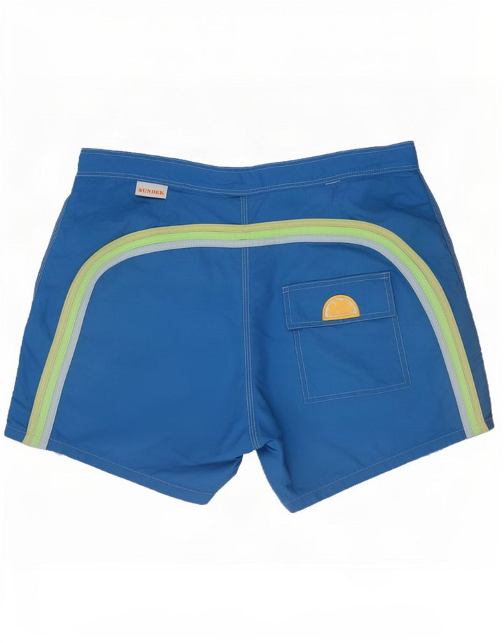 Sundek Herre almindelige badeshorts Large Blue Colourblock Nylon