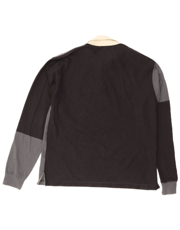 Champion Langærmet Rugby Polo Shirt Medium Grey Colourblock