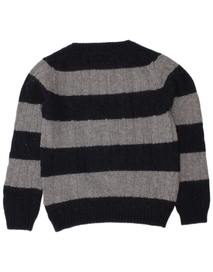 Massimo Dutti drenge sweater med rund hals 5-6 år marineblå stribet