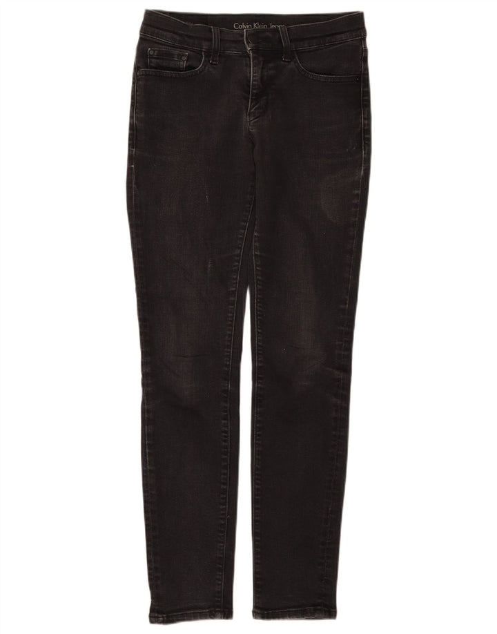 CALVIN KLEIN Dame Skinny Jeans W26 L29 Sort
