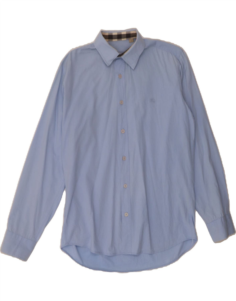 BURBERRY Mens Shirt Small Blue Cotton Vintage Burberry and Second-Hand Burberry from Messina Hembry 