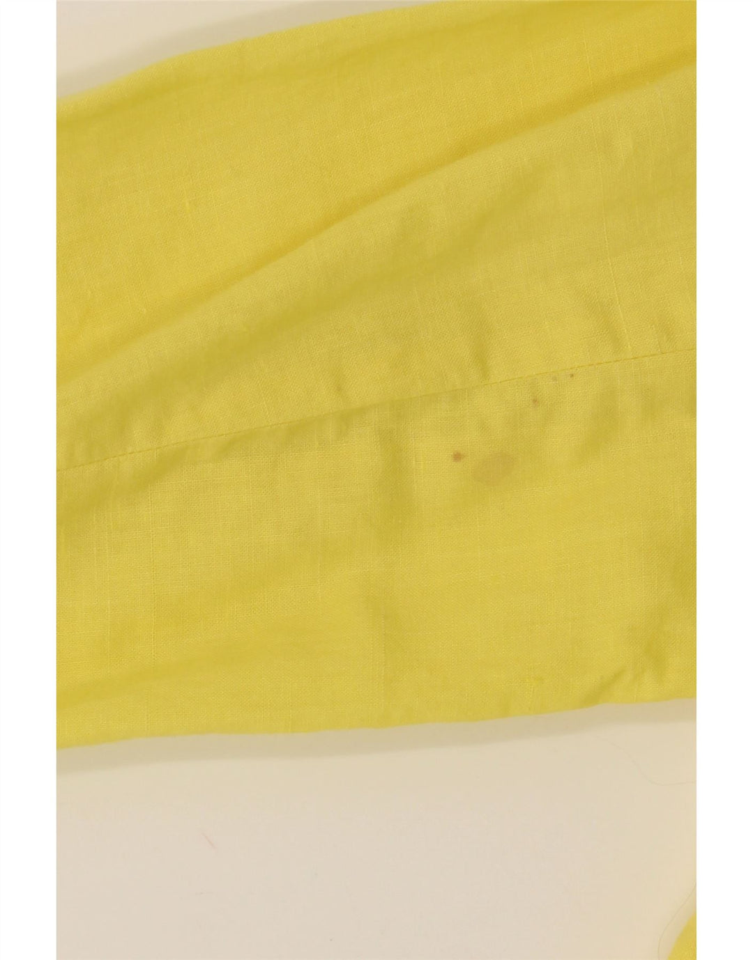VINTAGE Womens 3/4 Sleeve 1 Button Blazer Jacket IT 48 XL Yellow Linen Vintage Vintage and Second-Hand Vintage from Messina Hembry 