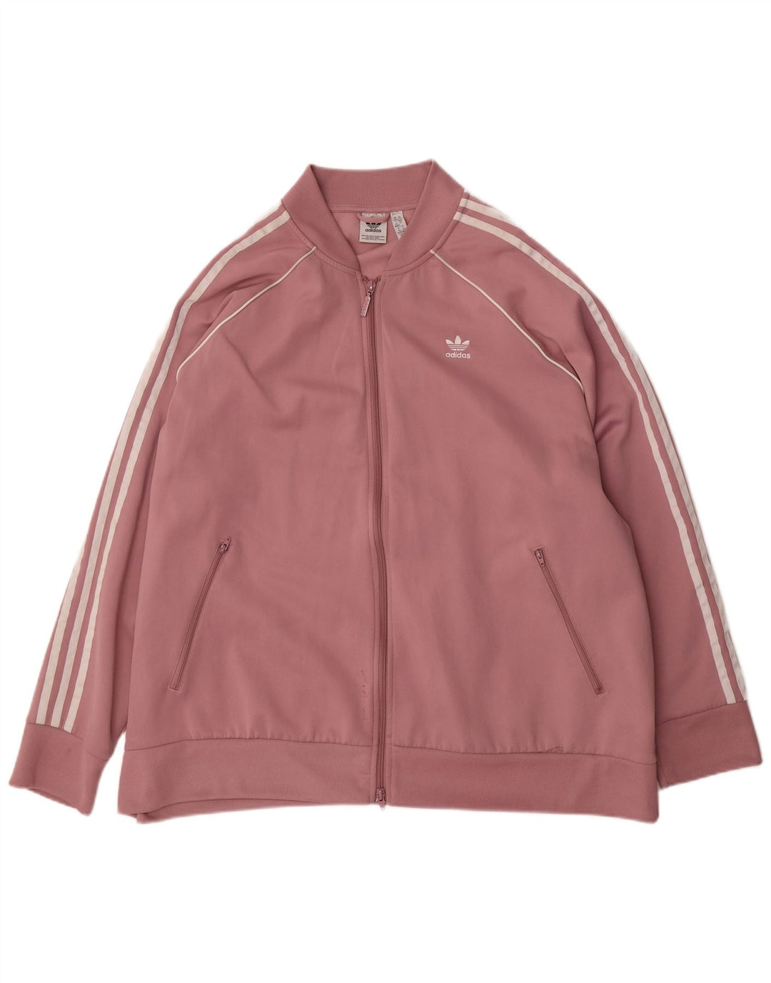 ADIDAS Oversized træningsdragt topjakke til kvinder UK 32/34 4XL Pink Bomuld