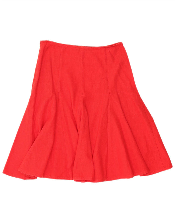 Moschino Dame Flared Skirt IT 40 Small W28 Rød