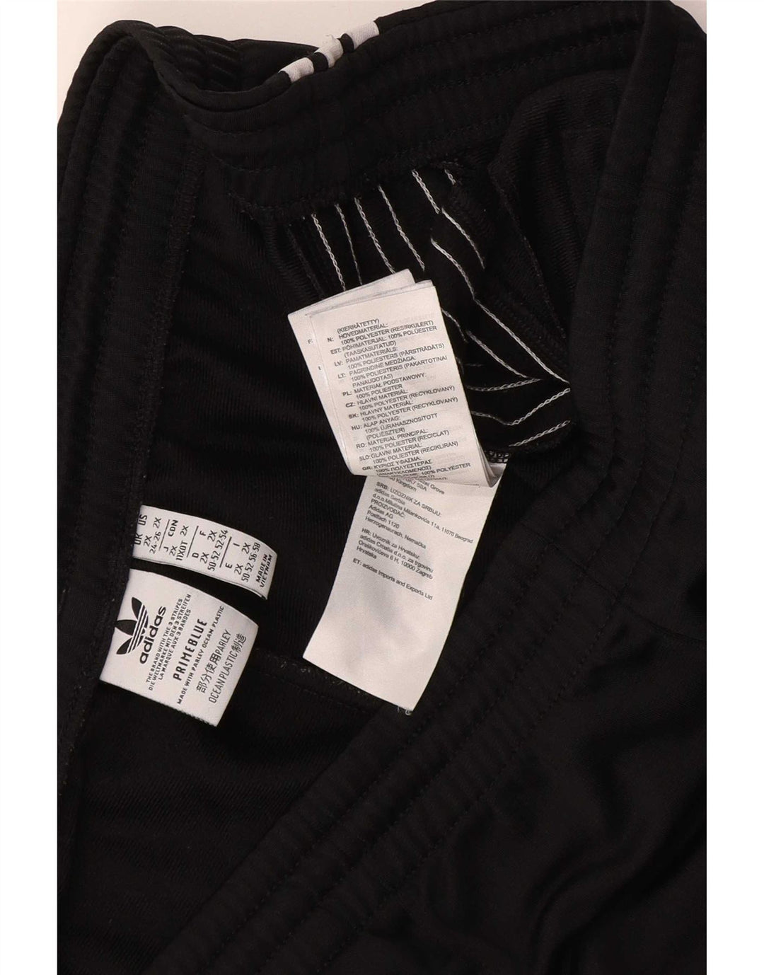 Adidas Træningsdragtsbukser til kvinder UK 24/26 2XL Sort Polyester