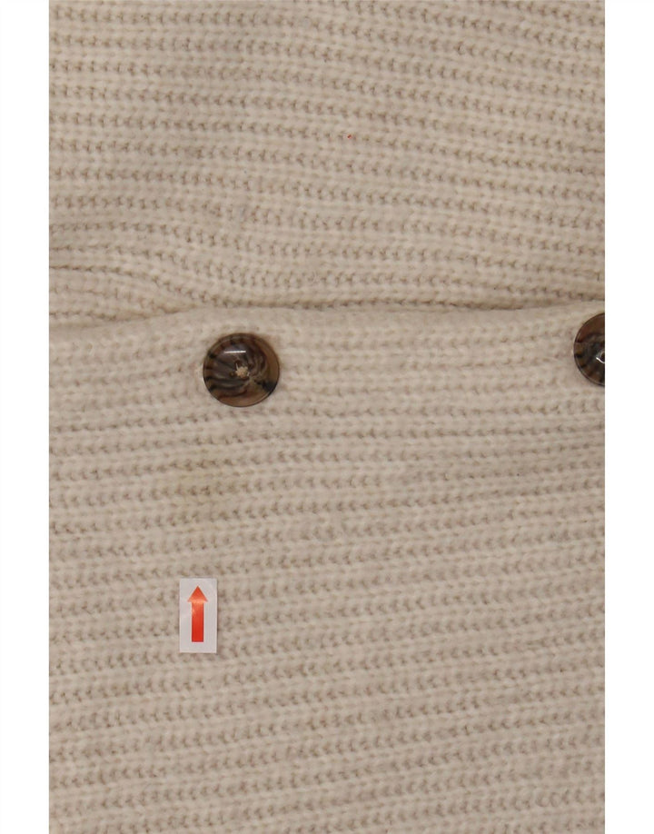 FAT FACE Womens Crop Oversized cardigan sweater UK 10 Small White Nylon