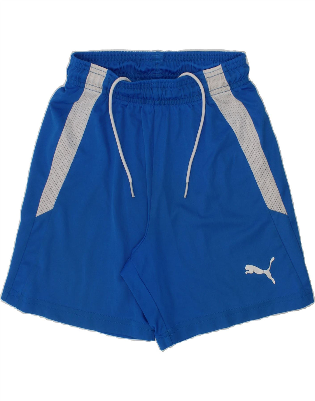 PUMA Boys Sport Shorts 9-10 Years Blue Colourblock Vintage Puma and Second-Hand Puma from Messina Hembry 