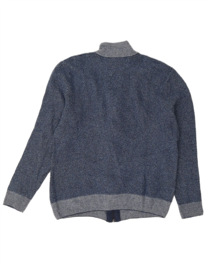 Lacoste Herre Cardigan Sweater Str. 5 Large Blå Uld