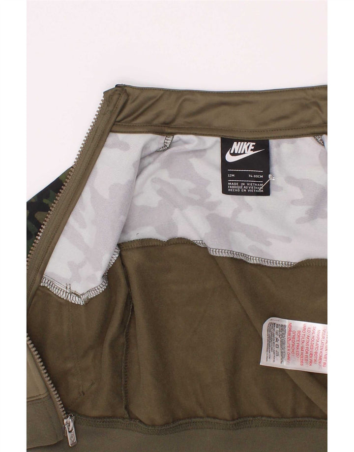 Nike Baby Boys træningsdragt topjakke 9-12 måneder Khaki Camouflage Polyester