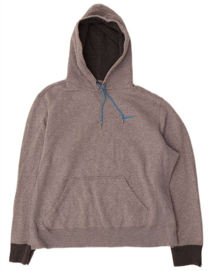 Nike Herre hættetrøje Jumper Medium Grey Flecked Bomuld