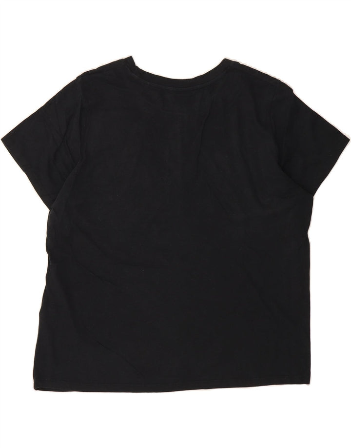 LEVI'S Womens T-Shirt Top XL Black Cotton Vintage Levi's and Second-Hand Levi's from Messina Hembry 
