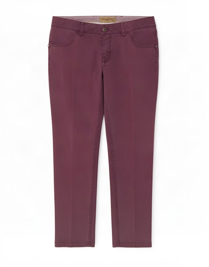 Massimo Dutti Dame Slim Cropped Trousers W30 L26 Lilla