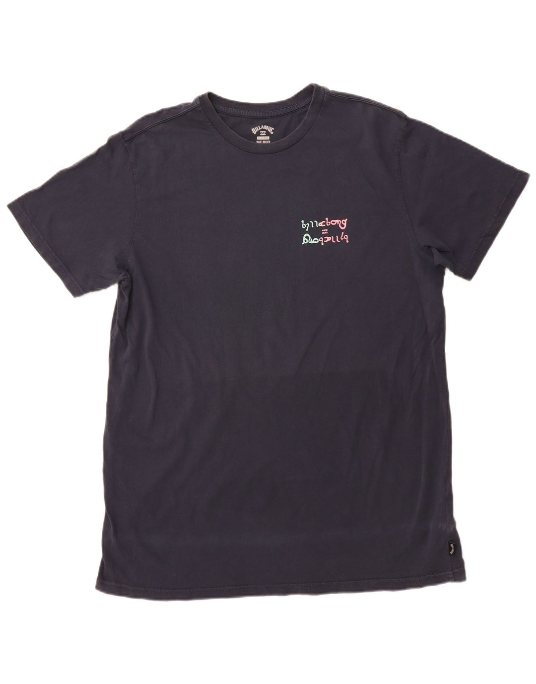 BILLABONG Herre grafisk T-shirt top XL marineblå bomuld