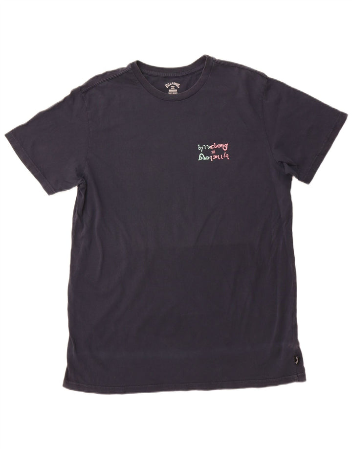 BILLABONG Herre grafisk T-shirt top XL marineblå bomuld