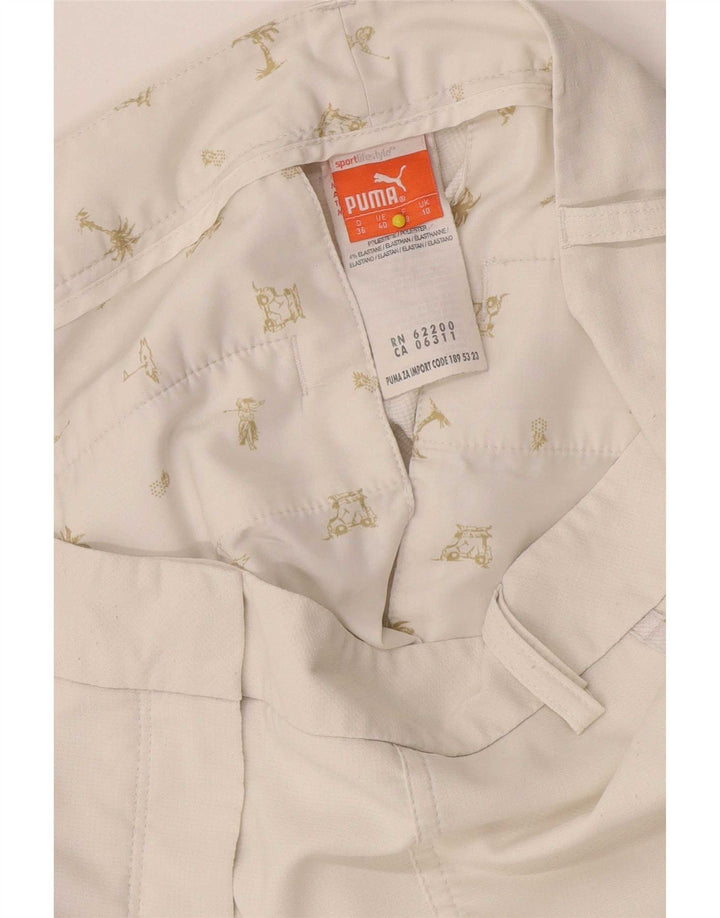 Puma Slim Chino Bukser til kvinder UK 10 Small W32 L28 White Polyester