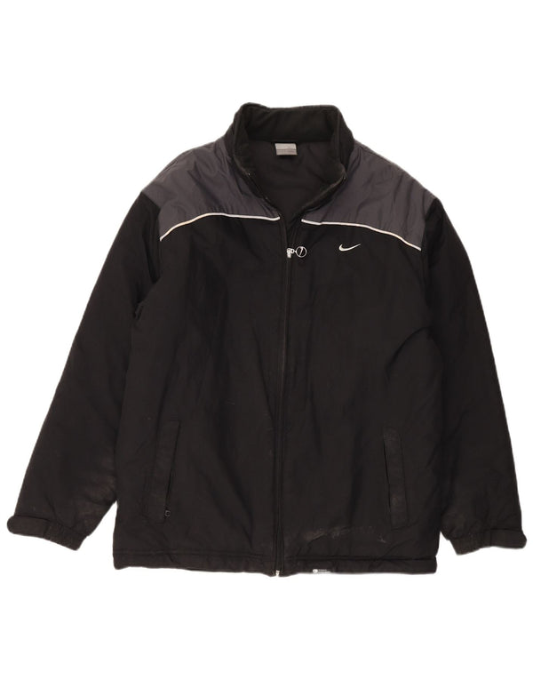 Nike Boys Windbreaker Jacket 13-14 år XL Sort Colourblock Nylon