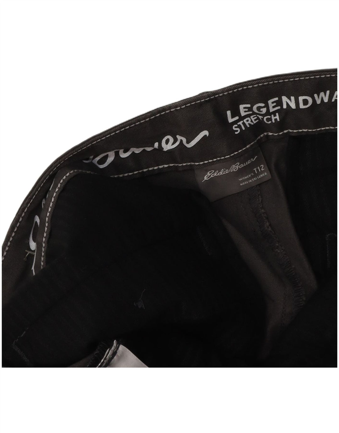 EDDIE BAUER Chino Shorts til kvinder US 12 Large W36 Black Bomuld