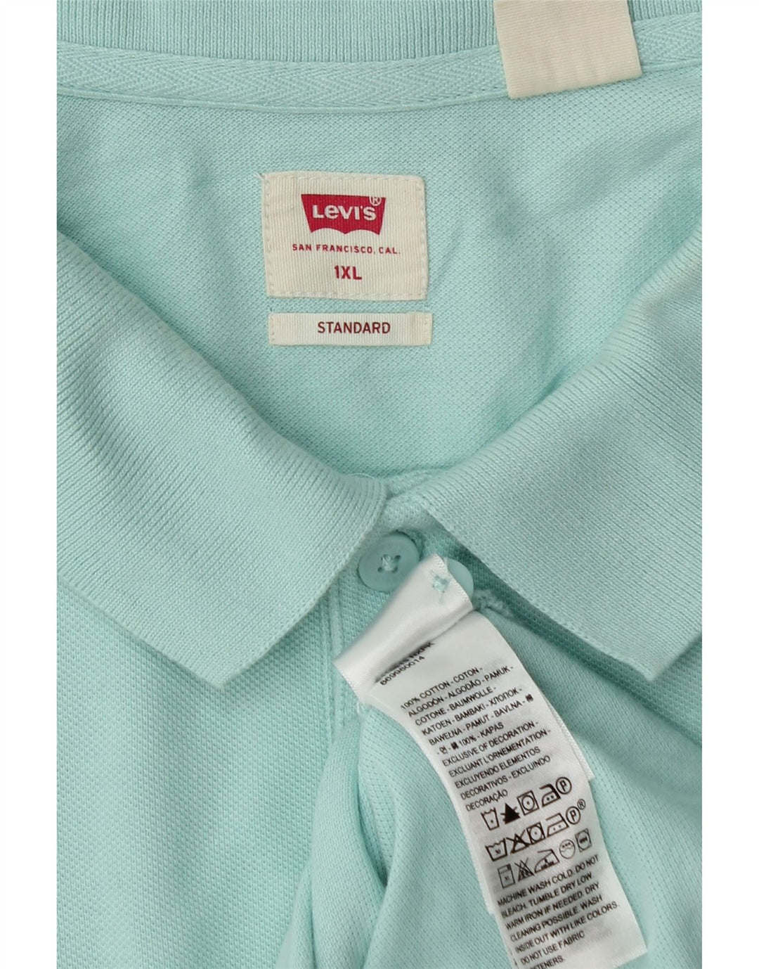 Levi's Herre Standard Polo Shirt XL Blå Bomuld
