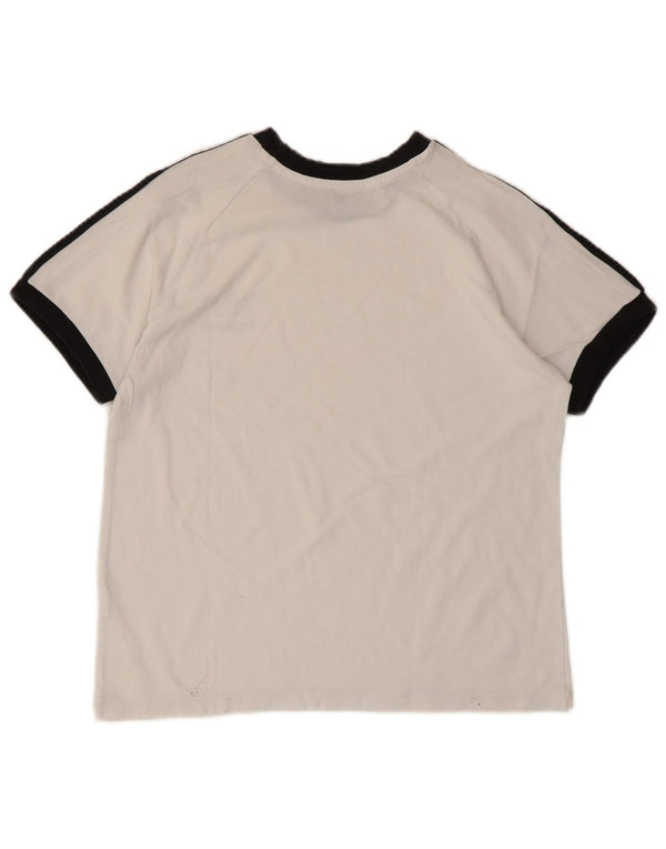Adidas Boys T-Shirt Top 11-12 år Medium White