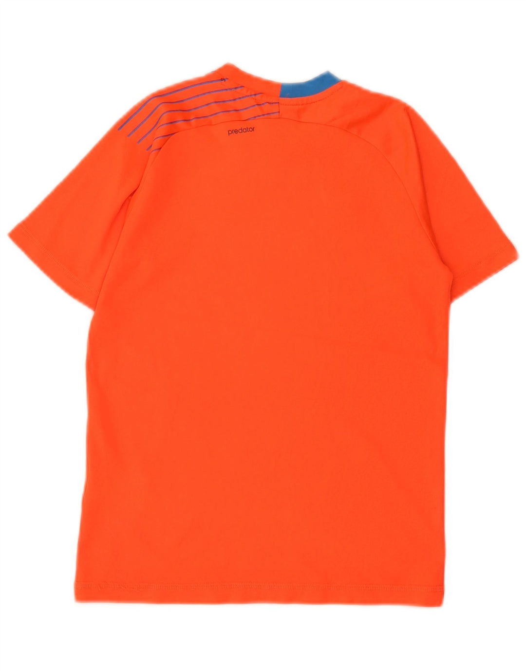 Adidas Boys Predator T-Shirt Top 11-12 år Orange Colourblock Polyester
