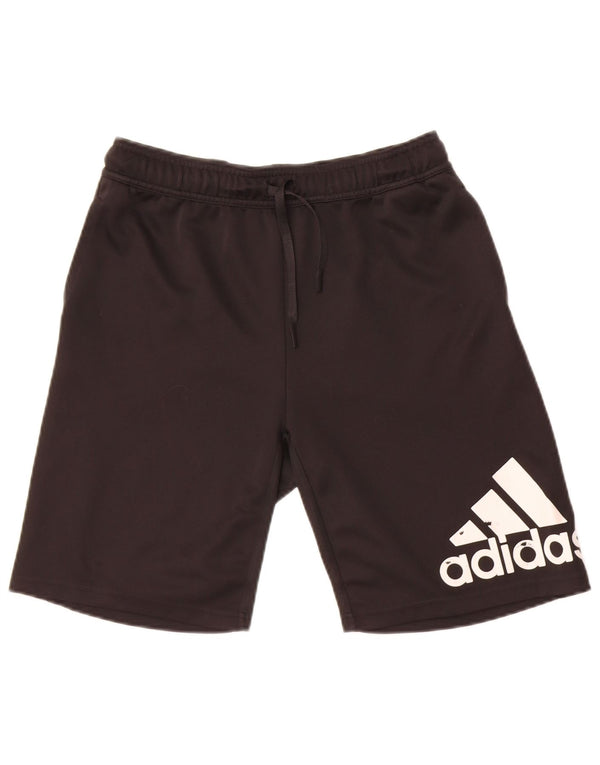 Adidas Boys Aeroready Graphic Sports Shorts 13-14 år Sort polyester