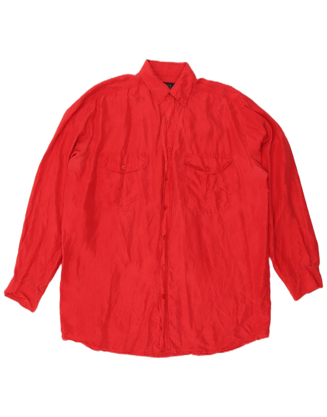 VINTAGE Herreskjorte Medium Rød Silke