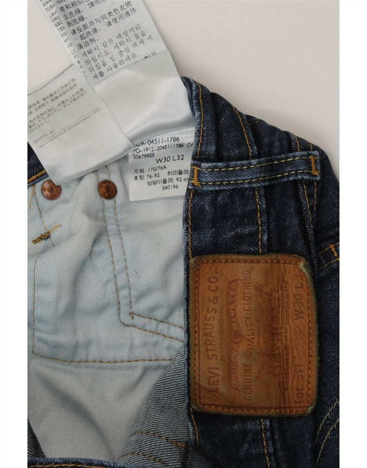 Levi's Dame 511 Slim Jeans W30 L32 Blå Bomuld