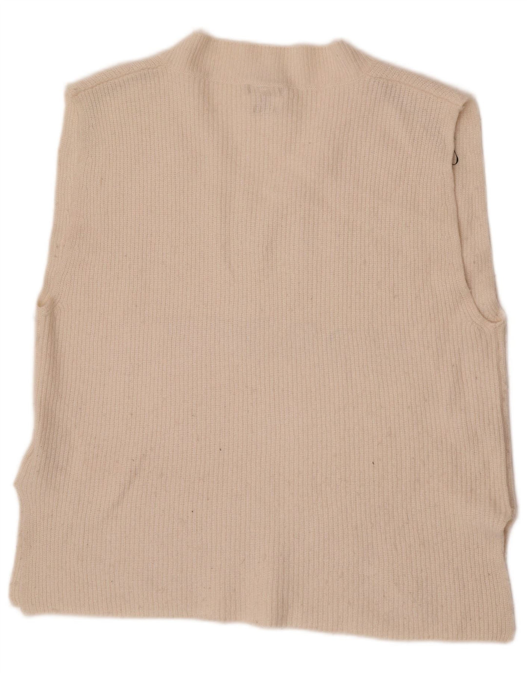 Massimo Dutti Damevest Top UK 14 Medium Off White Polyamid