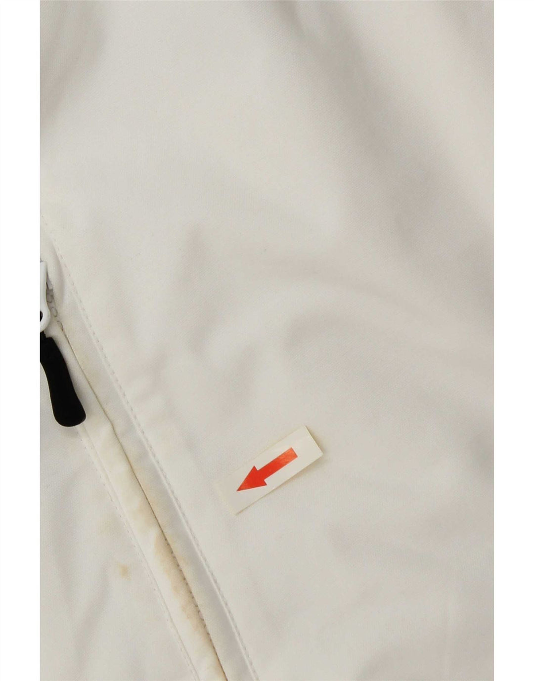 Adidas Herre hættepolstret bomberjakke UK 38 Medium White Nylon