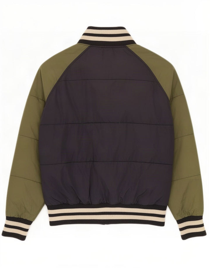 Zara Grafisk polstret jakke til drenge 13-14 år Medium Navy Blue Colourblock