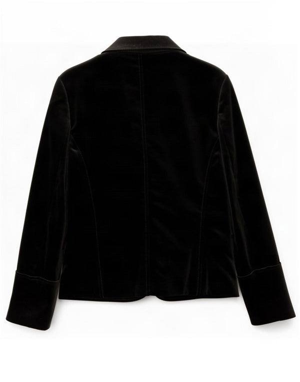 Hugo Boss Dame 1-knap Velvet Blazer Jacket UK 10 Small Black