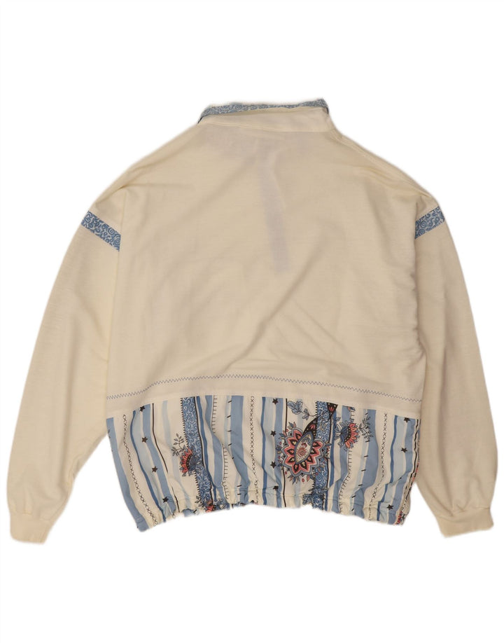 Canyon Oversized Sweatshirt Jumper EU 40 Medium Off White Floral