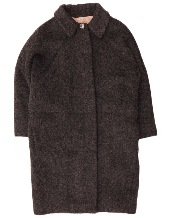 Intrend Dame Overfrakke UK 14 Large Grå Uld